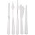 Spatules - blanches - 5 pcs Spatules - blanches - 5 pcs