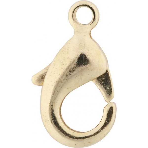 Mousqueton - plaqu or - 5 pcs