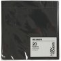 Serviettes - noir - 20 pcs