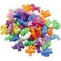 Perles en plastique - couleurs vives - brillantes - 125 ml