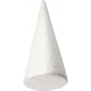 Cônes en polystyrène - blanc - Ø10 cm Cônes en polystyrène - blanc - Ø10 cm
