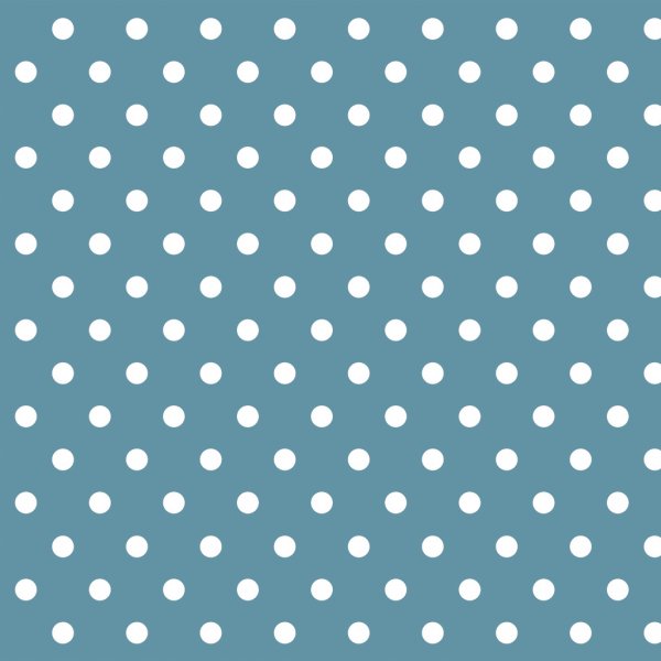 Toile cire PVC Dot - Turquoise