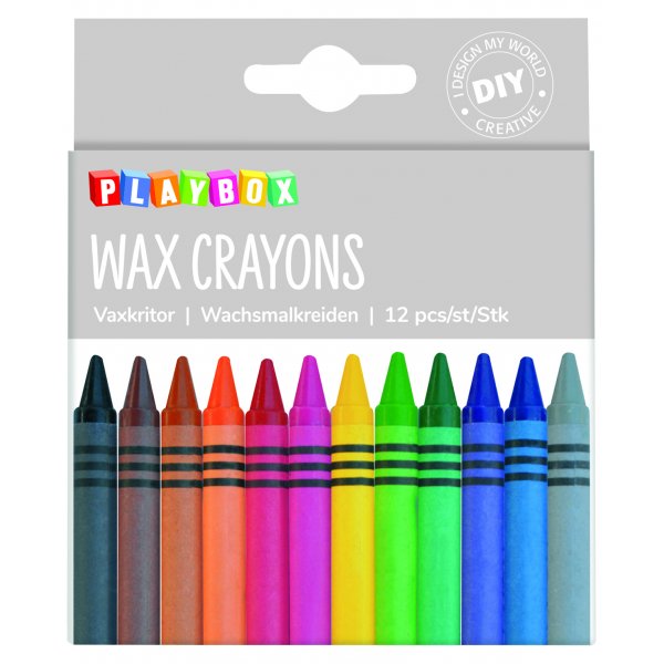 Crayon de cire 12 pièces étroit Crayon de cire 12 pièces étroit