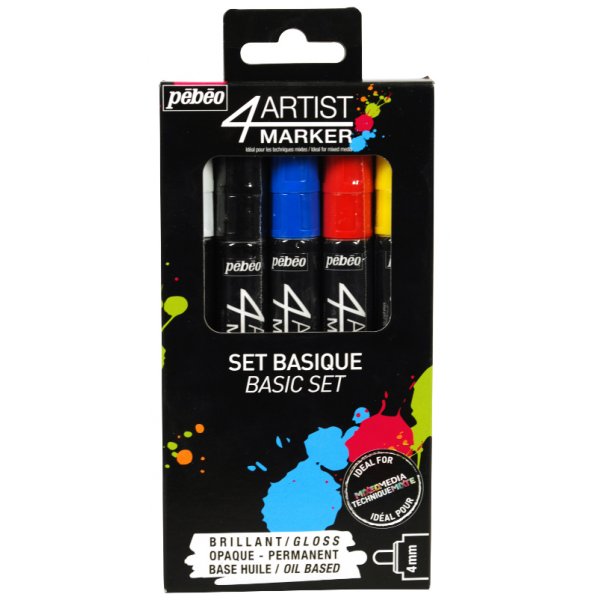 Marqueur  base d'huile - Pbo 4Artist - Set de marqueurs 5x4mm standard