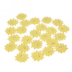 Décor bois 35 mm - jaune 24 pcs. solaire Décor bois 35 mm - jaune 24 pcs. solaire