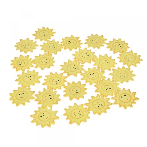 Dcor bois 35 mm - jaune 24 pcs. solaire