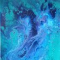 Image client Peinture acrylique Sennelier Abstrait 120ml - Turquoise (341)