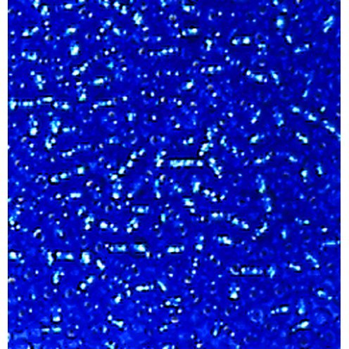 Rocailles doubles argent - bleu