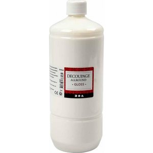 Vernis de découpage - polyvalent - brillant - 1000 ml Vernis de découpage - polyvalent - brillant - 1000 ml