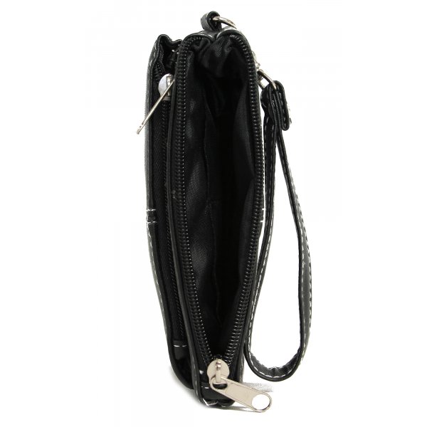 Sac de rangement en cuir nappa d\\\'agneau - Noir Sac de rangement en cuir nappa d\\\'agneau - Noir