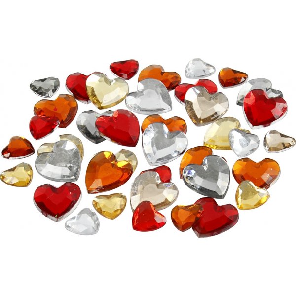 Strass - harmonie rouge - 6+10+14 mm - 252 pcs Strass - harmonie rouge - 6+10+14 mm - 252 pcs