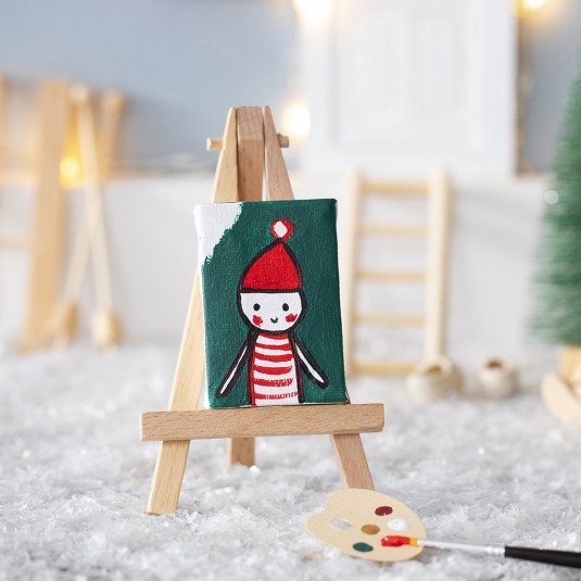 Accessoires Père Noël - Tableau avec chevalet Accessoires Père Noël - Tableau avec chevalet