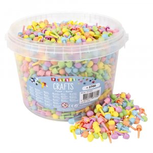 Mosaïque de couleurs pastel Ø 10 mm - environ 2700 pièces (1 kg) Mosaïque de couleurs pastel Ø 10 mm - environ 2700 pièces (1 kg)