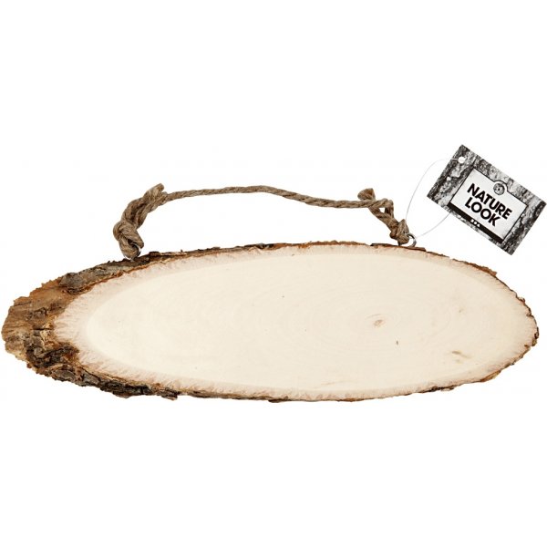 Plaque de porte - plaque en bois dcoupe en angle avec bord en corce