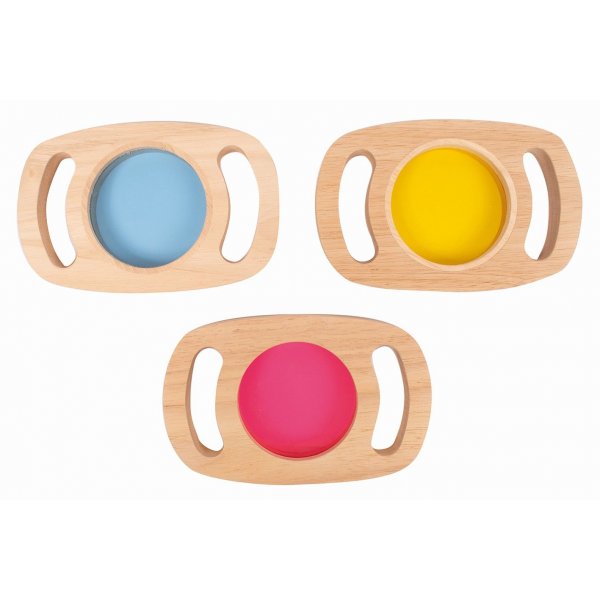 Pack de 3 panneaux de couleur - Bleu/rose/jaune
