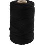 Fil macram - noir - 2 mm - 198 m