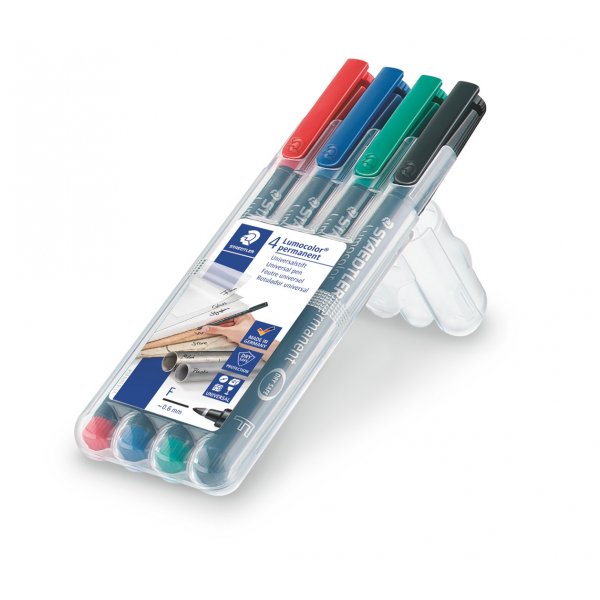OH Pen Lumocolor Permanent 0,6 mm - 4 stylos