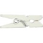 Mini pinces à linge - blanc - 36 pcs