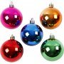 Boules de sapin de Nol - couleurs vives - 6 cm - 20 pcs