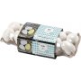 Oeuf en plastique - blanc - motif en relief - 12 pcs