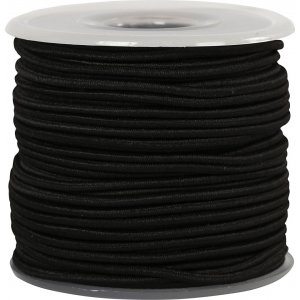 Cordon élastique 2 mm - noir - 25 m Cordon élastique 2 mm - noir - 25 m