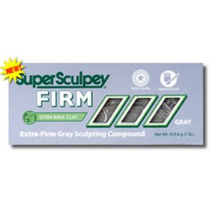 Argile Sculpey Super Ferme 450g - Grise Argile Sculpey Super Ferme 450g - Grise