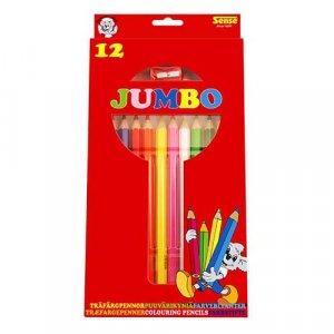 Crayons de couleur Jumbo Sense - 12 crayons Crayons de couleur Jumbo Sense - 12 crayons