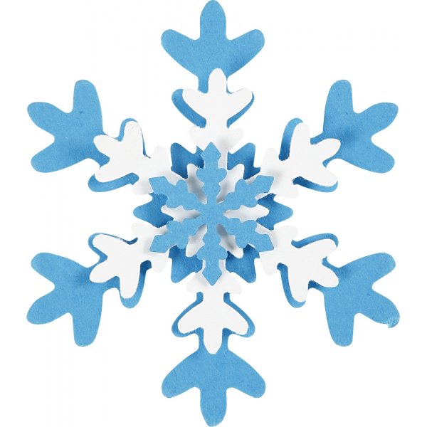 Poinons couche sur couche - Flocon de neige - 3 pcs