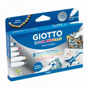 Feutres Giotto Decor Metal - paquet de 5 Feutres Giotto Decor Metal - paquet de 5