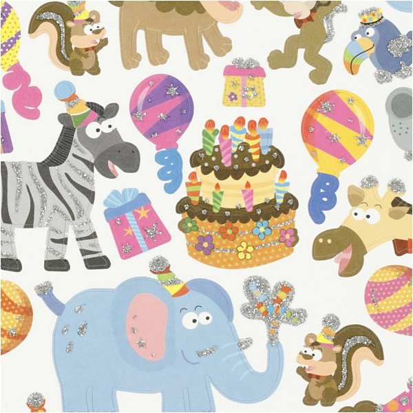 Autocollants - Anniversaire des animaux Autocollants - Anniversaire des animaux