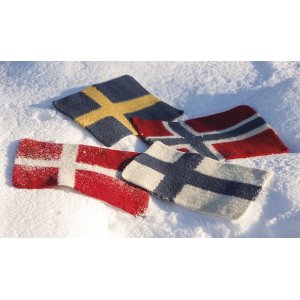 Patron tricot - Coussin de siège avec drapeau Patron tricot - Coussin de siège avec drapeau