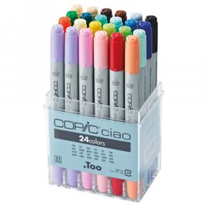 Coffret Copic Ciao - 24 stylos - Couleurs de base Coffret Copic Ciao - 24 stylos - Couleurs de base