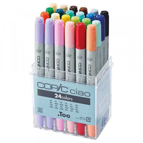 Coffret Copic Ciao - 24 stylos - Couleurs de base