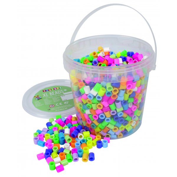 Perles de pipe XL - pastel & n�on - 1400 pcs