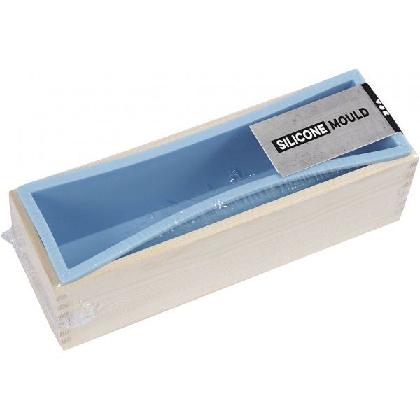 Moule en silicone dans une bote en bois