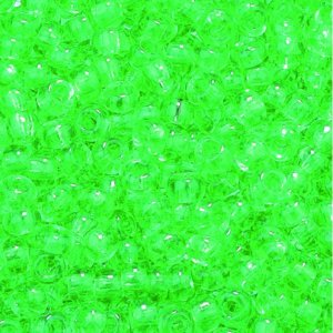 Rocailles mates transparentes ø 2,6 mm - vert herbe Rocailles mates transparentes ø 2,6 mm - vert herbe