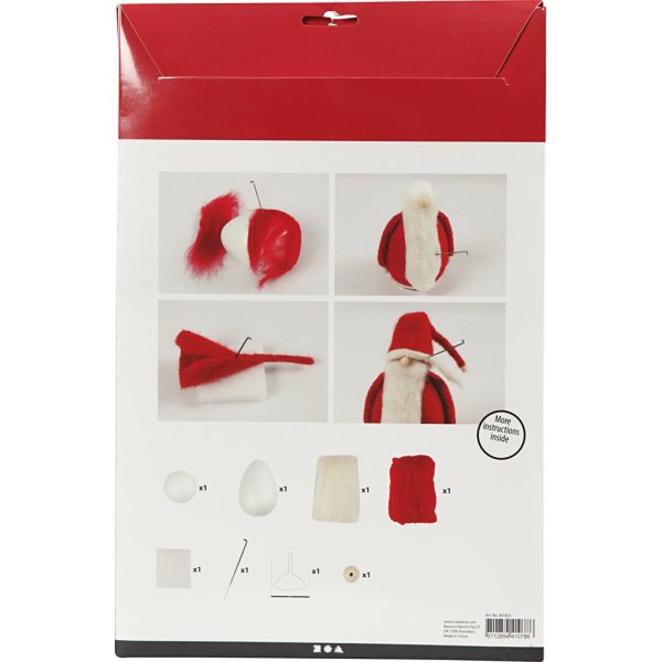 Ensemble d'artisanat - Père Noël feutré à l'aiguille Ensemble d'artisanat - Père Noël feutré à l'aiguille