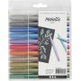 Marqueur mtallique - couleurs mtalliques - 12 pcs