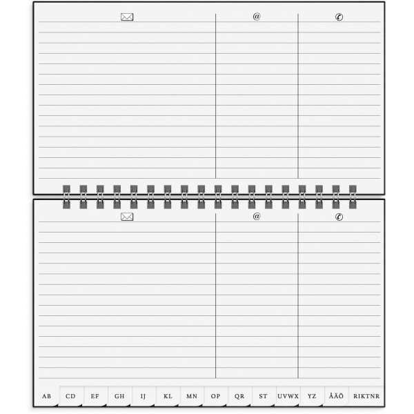 Téléphone/répertoire d'adresses A-Z - Noir Téléphone/répertoire d'adresses A-Z - Noir