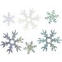 Paillettes - bleu clair - argent - blanc - 30 g