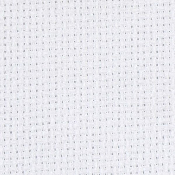 Tissu  broder Ada extra doux - blanc - 50x50 cm, 70 carrs par 10 cm