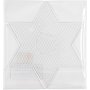 Assiettes en perles - transparentes - forme toile