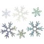 Paillettes - bleu clair - argent - blanc - 30 g