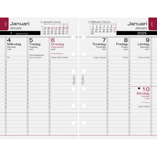 Calendrier systme - Pocket Executive - Almanacksfrlaget