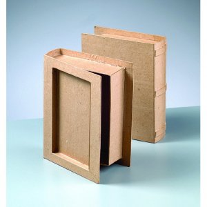 Boite "livre" 18 x 14,5 x 4,5 cm - avec compartiment Boite "livre" 18 x 14,5 x 4,5 cm - avec compartiment