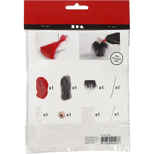 Mini Kit DIY - elfe à barbe grise Mini Kit DIY - elfe à barbe grise