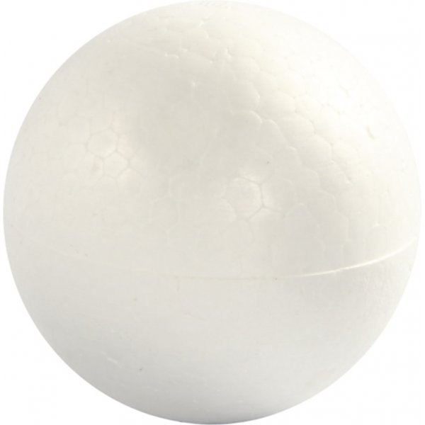 Boules en polystyrne - blanc - 7 cm - 5 pcs