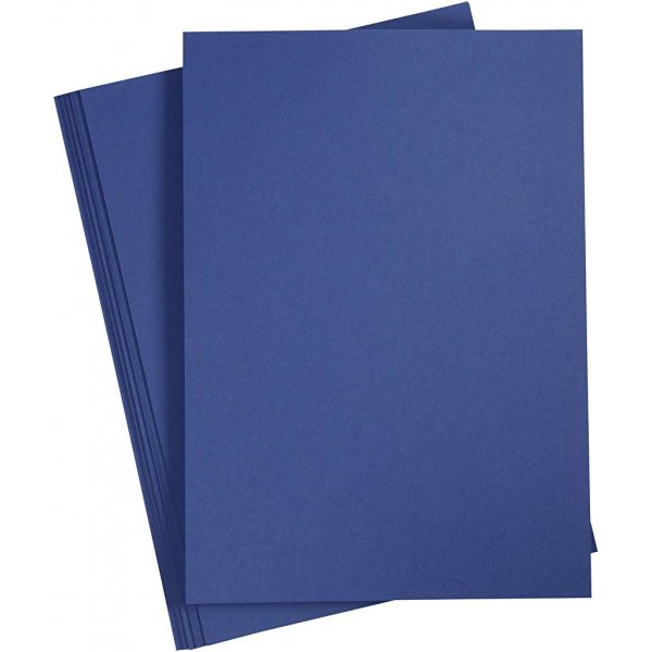 Carton coloré - bleu foncé - A4 - 180 g - 20 feuilles Carton coloré - bleu foncé - A4 - 180 g - 20 feuilles