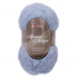Fil Viking Alpaga Maya 50g - Bleu clair (720) Fil Viking Alpaga Maya 50g - Bleu clair (720)