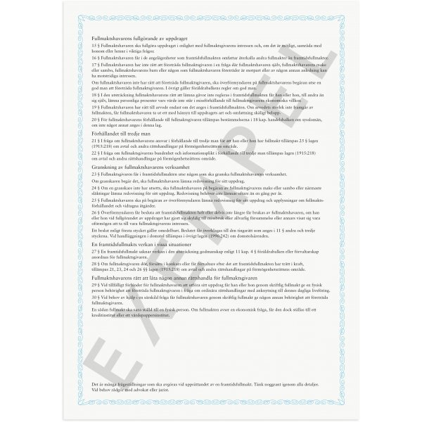 Procuration future Procuration future